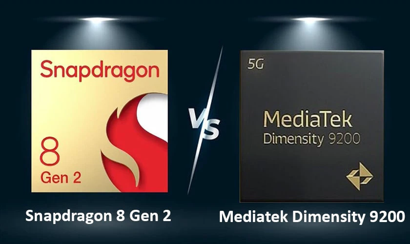 So sánh Mediatek Dimensity 9200 vs Snapdragon 8 Gen 2