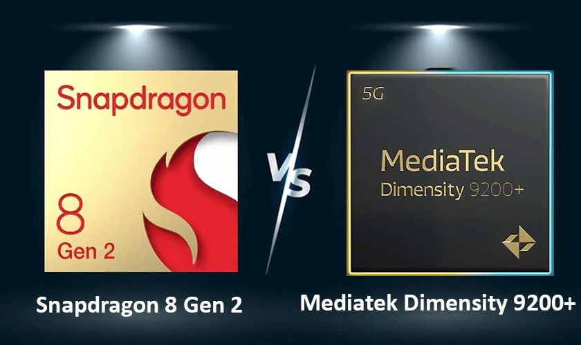 So sánh Mediatek Dimensity 9200 Plus vs Snapdragon 8 Gen 2
