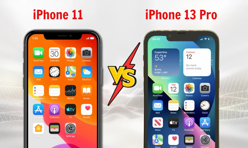 So sánh iPhone 11 và iPhone 13 Pro về phần mềm