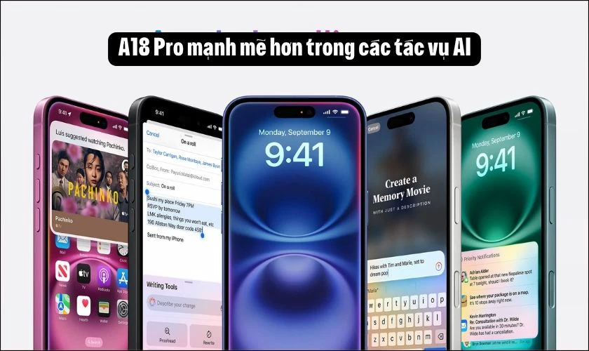 Chip A18 và A18 Pro sử dụng chung công nghệ AI
