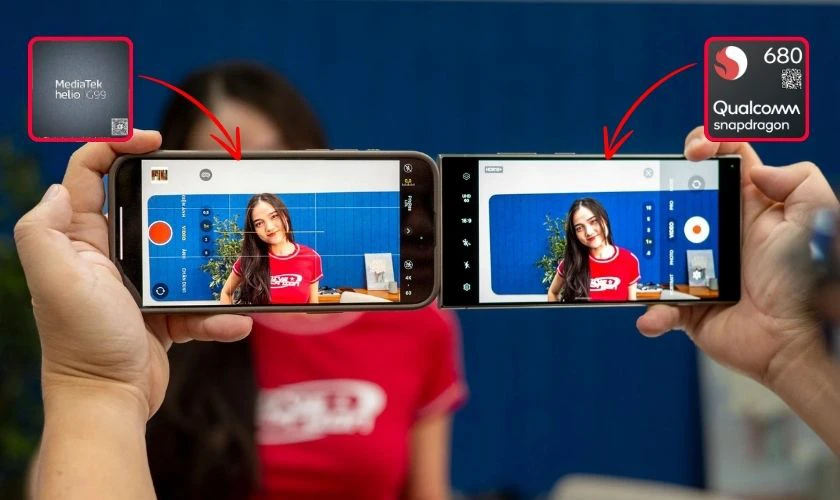 So sánh camera chip Snapdragon vs MediaTek Heilo G99 khi trải nghiệm thực tế