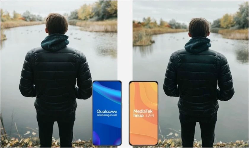 Khả năng hiển thị của chip Snapdragon 680 vs Helop G99 là ngang nhau