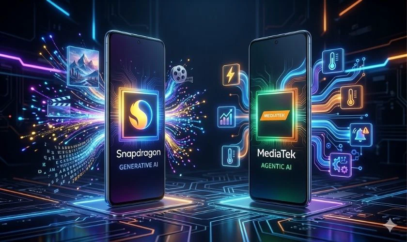So sánh chip Snapdragon và MediaTek - RAM và AI