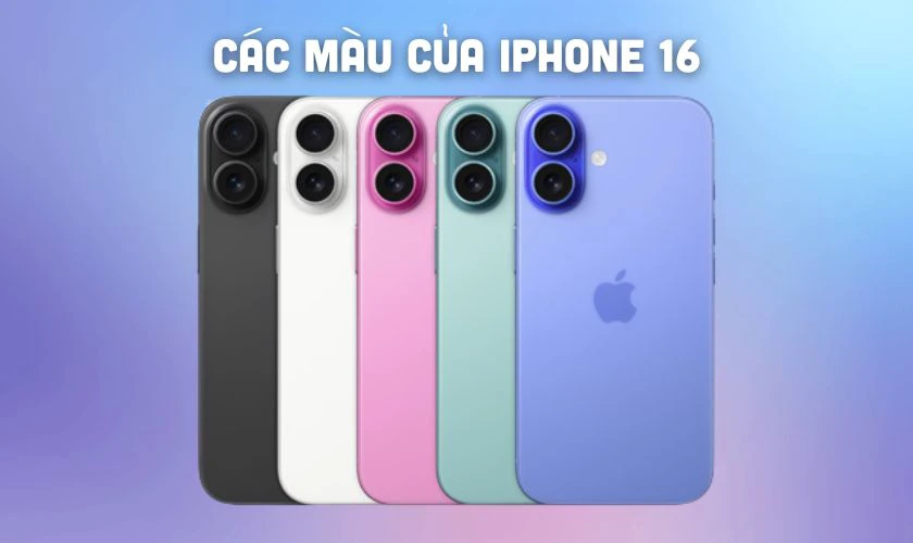 So sánh về màu sắc của iPhone 16 và iPhone 15