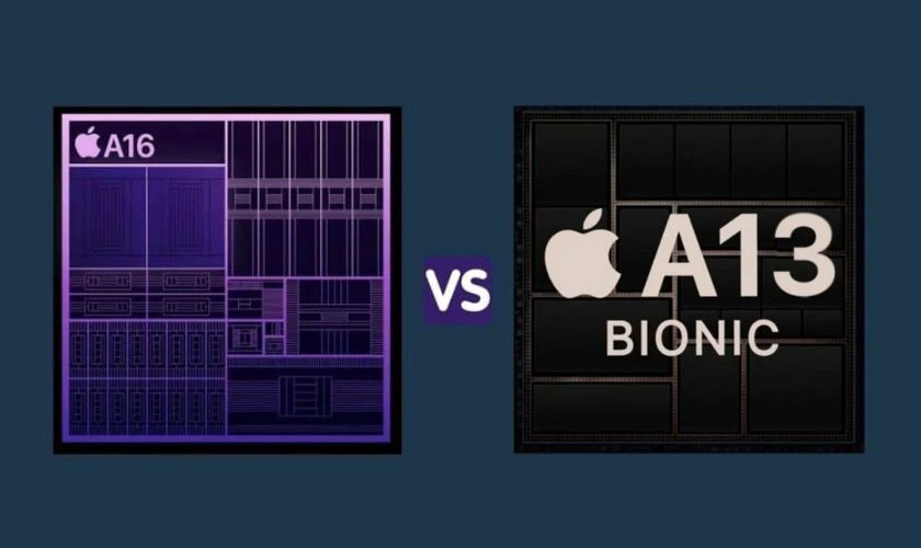 Chip xử lý được nâng cấp từ A13 Bionci sang A16 Bionic