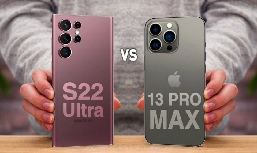 So sánh iPhone 13 Pro Max và Samsung S22 Ultra về thiết kế