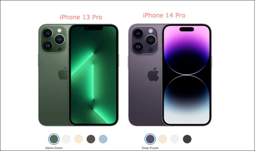 Một số điểm giống nhau trên iPhone 13 Pro và 14 Pro