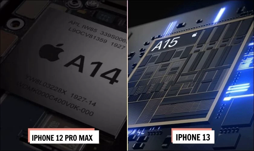So sánh iPhone 13 và 12 Pro Max: Chip xử lý