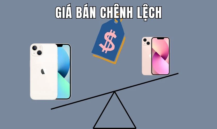 Sự chênh lệch về giá của iPhone 13 và 13 mini