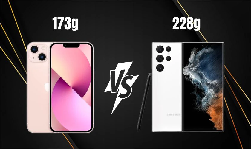 So sánh thiết kế iPhone 13 và Samsung S22 Ultra