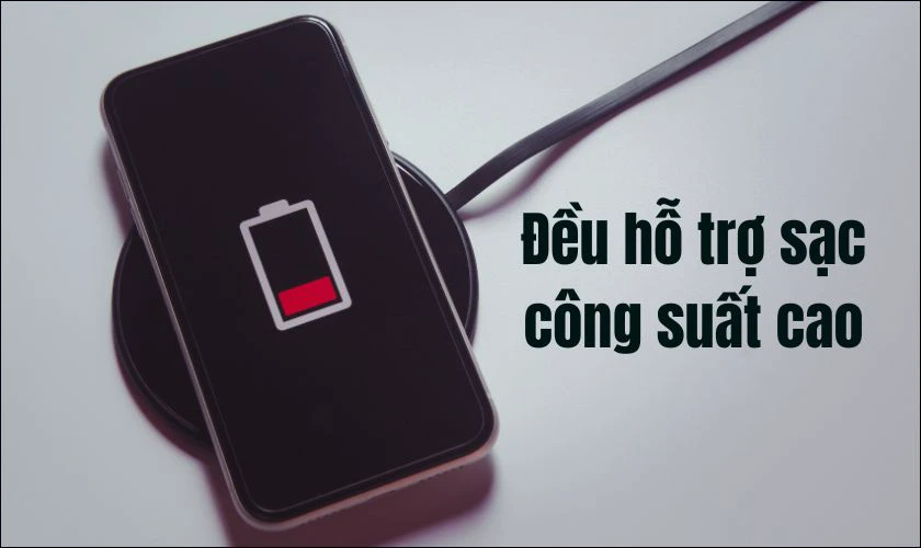 So sánh tốc độ sạc nhanh