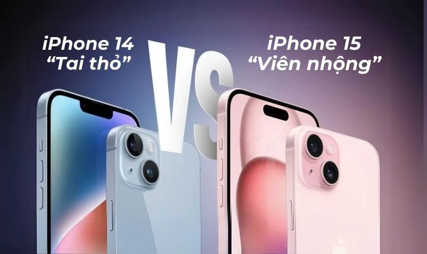 So sánh iPhone 14 và 15 về thiết kế màn hình: Khác biệt trong thiết kế notch