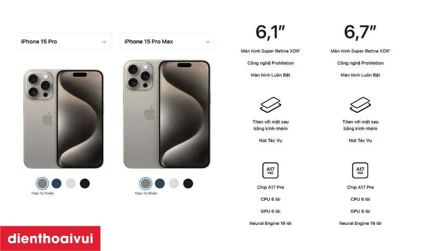iphone 15 cũ và 15 pro max cũ