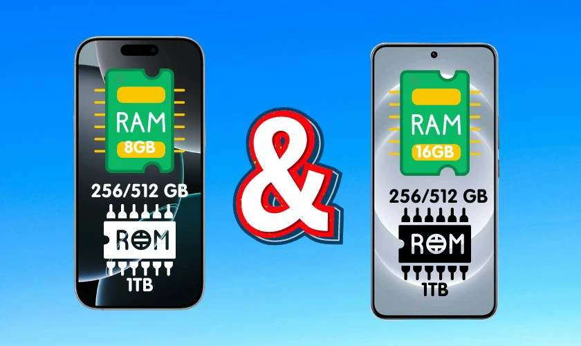 Cả hai thiết kế đều có nhiều lựa chọn về bộ nhớ trong từ 256Gb cho đến 1TB