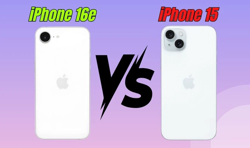 So sánh iPhone 16e và iPhone 15 về thiết kế