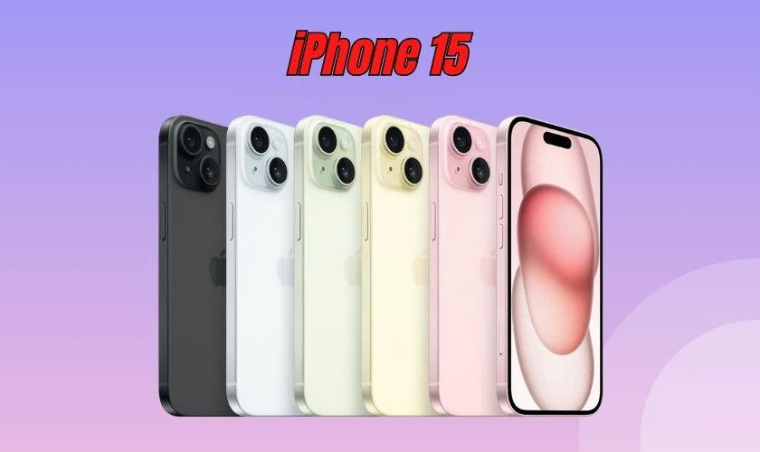iPhone 15 sở hữu bảng màu đa dạng, ấn tượng với 5 màu
