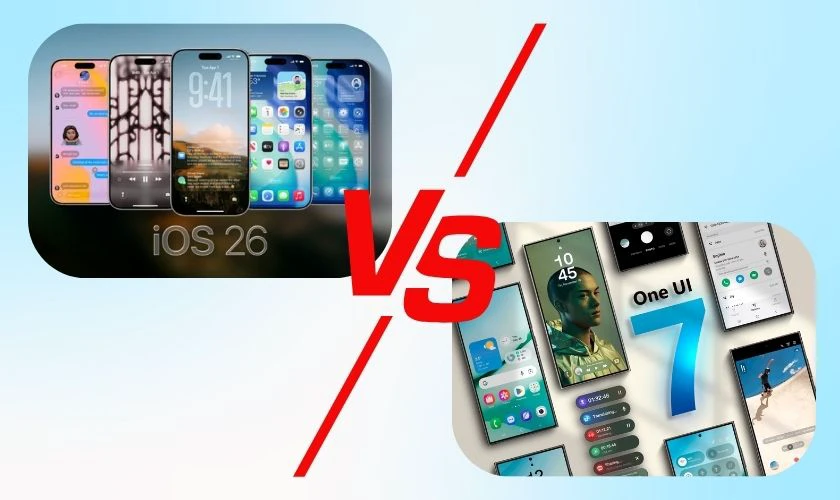 So sánh hệ điều hành iPhone 17 Pro và Galaxy S25 Ultra