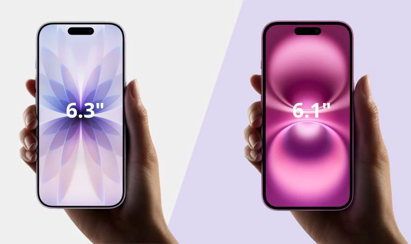 So sánh màn hình của iPhone 17 và 16