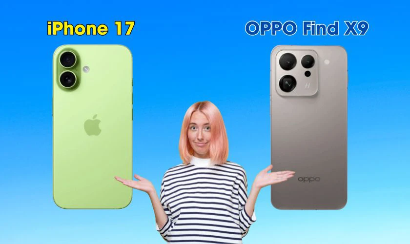 So sánh về thiết kế của iPhone 17 và OPPO Find X9