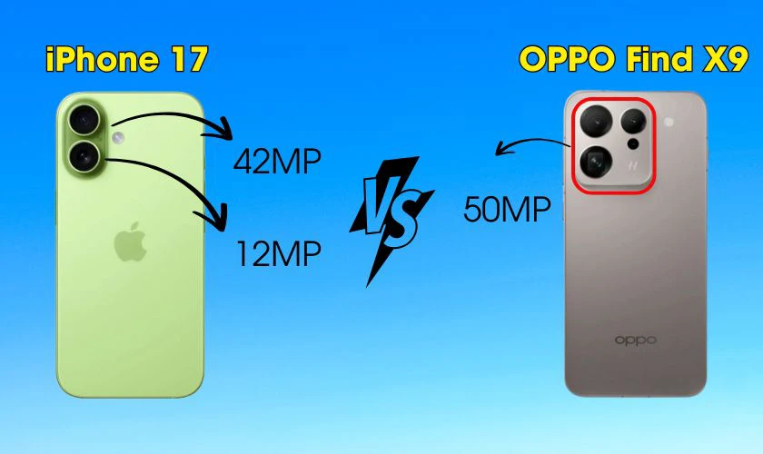 So sánh camera iPhone 17 và OPPO Find X9