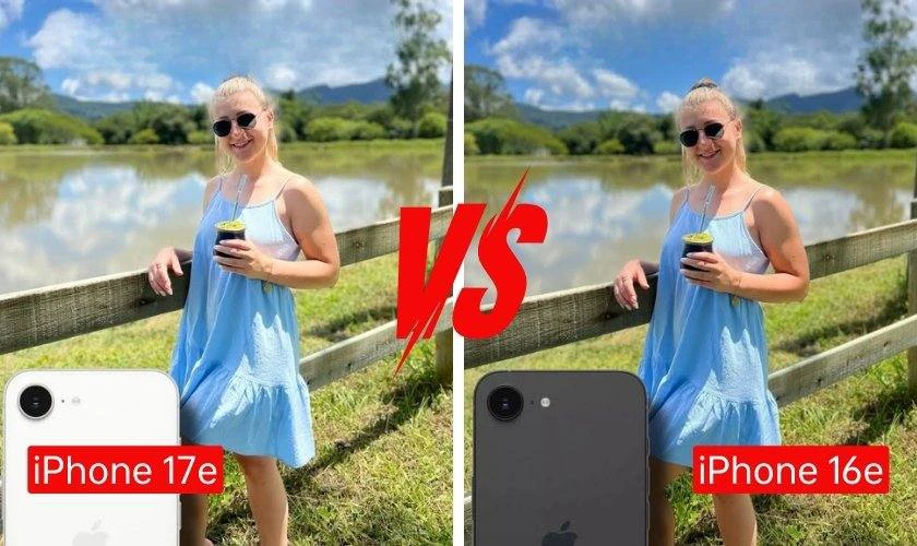So sánh iPhone 17e và 16e về cục camera