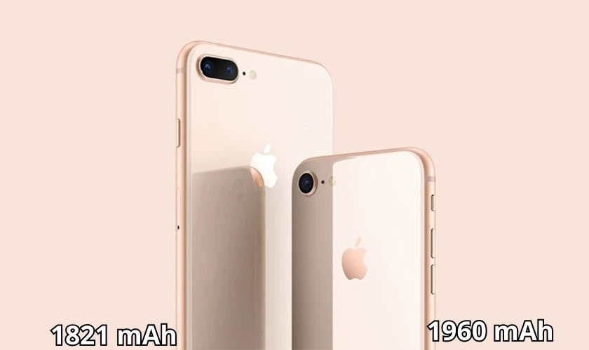 Dung lượng pin iPhone 7 lớn hơn khi so sánh với iPhone 8