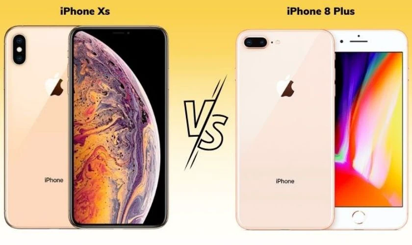 So sánh iPhone 8 Plus và Xs: Khác biệt hoàn toàn về thiết kế màn hình