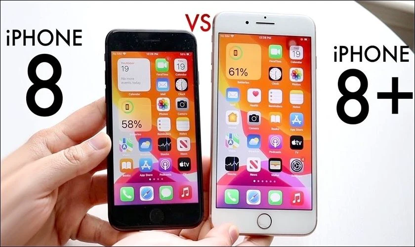 iPhone 8 Plus sở hữu màn hình có chất lượng hiển thị tốt hơn iPhone 8