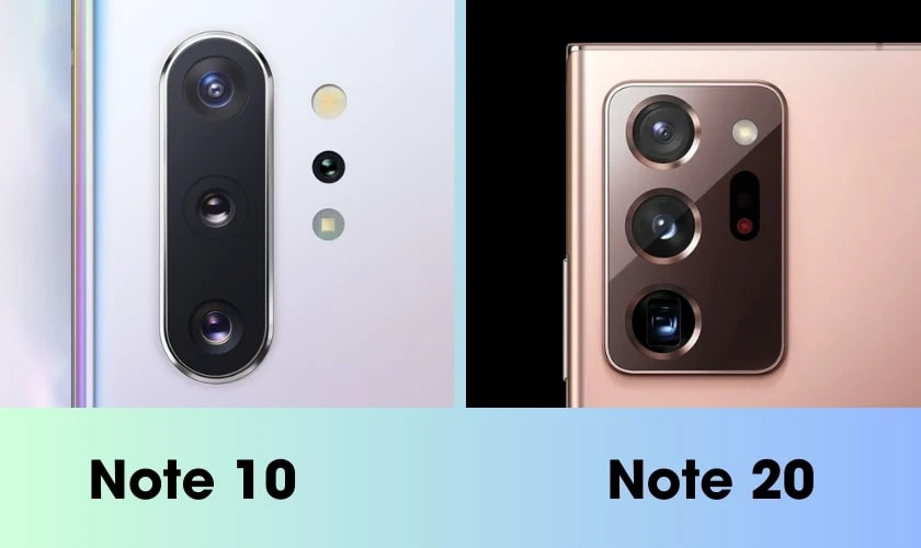 So sánh Note 10 và Note 20 chi tiết về camera