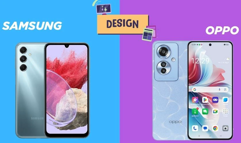 So sánh thiết kế OPPO và Samsung