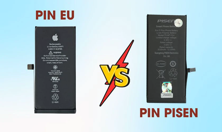 Bảng phân tích so sánh pin EU và Pisen