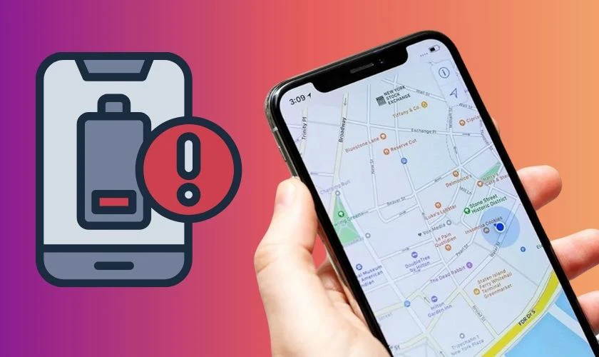 Bật định vị GPS gây tiêu tốn khá nhiều dung lượng pin iPhone