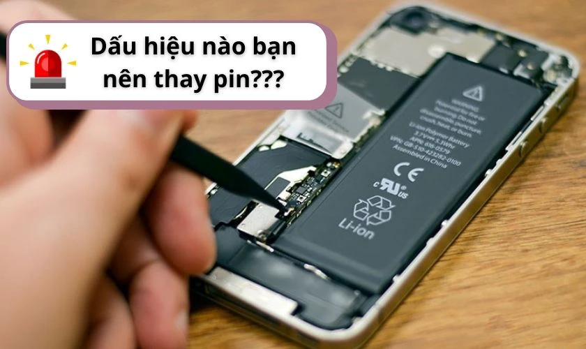 Dấu hiệu thiết bị của bạn cần được thay pin