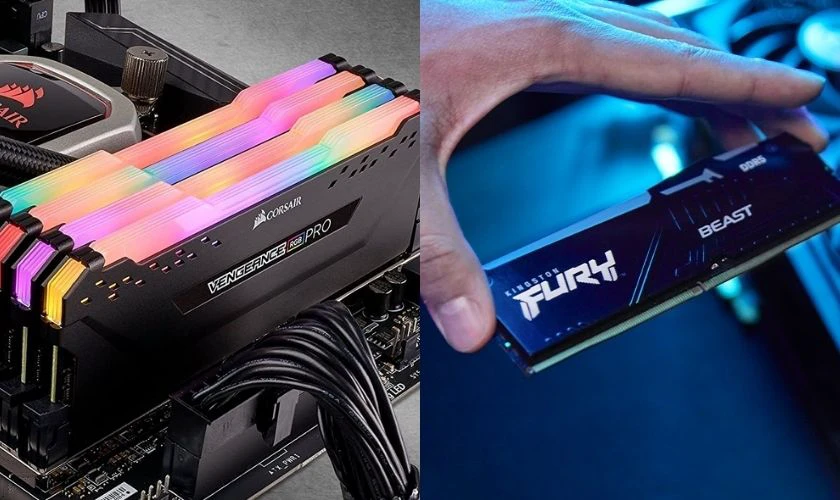 So sánh RAM Corsair và Kingston về thiết kế