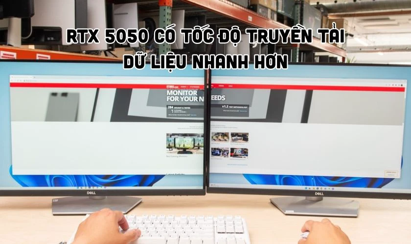 So sánh RTX 4050 và RTX 5050 về kết nối