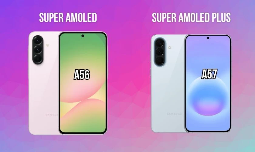 So sánh Samsung Galaxy A57 và A56 về màn hình