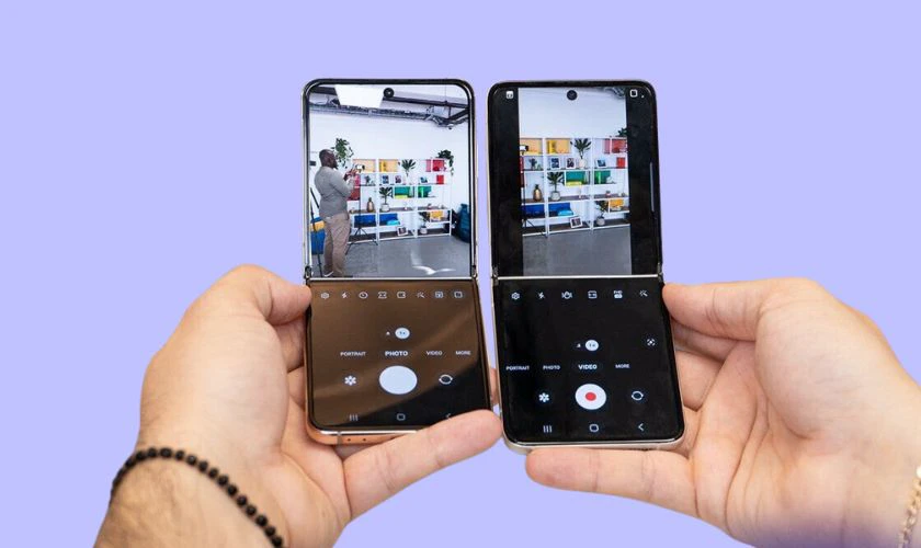 Khả năng chụp ảnh trên Samsung Galaxy Z Flip3 và Z Flip4
