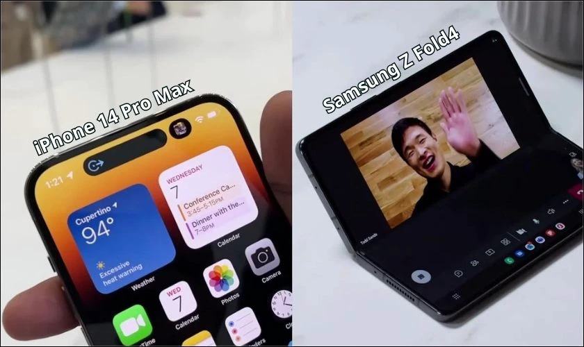 So sánh tổng quan về iPhone 14 Pro Max và Samsung Z Fold 4