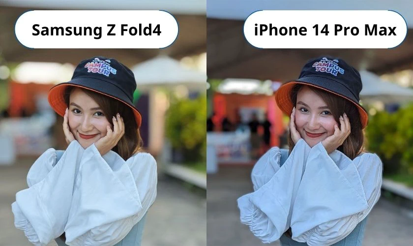 Samsung Z Fold 4 có khả năng zoom xa tốt nhưng chụp cận thì iPhone 14 Pro Max có phần nhỉnh hơn