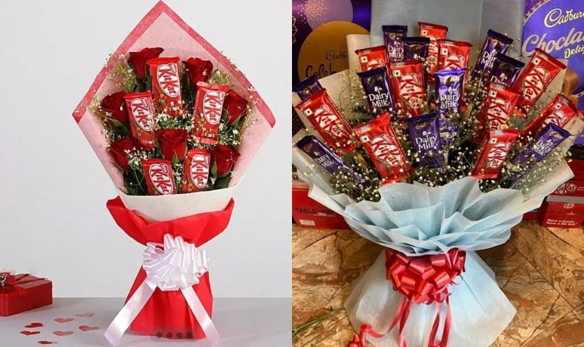 Một số mẫu socola Valentine đẹp nhất dạng hoa