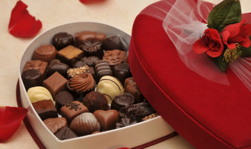 Hình ảnh socola Valentine trái tim