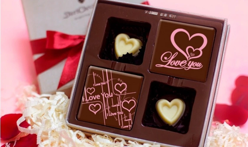 Hình ảnh socola Valentine đơn giản