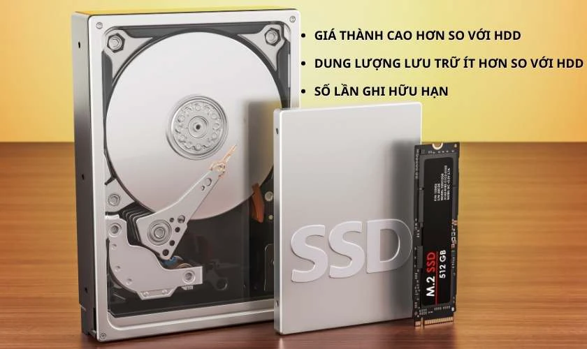 Ổ SSD có nhược điểm gì?