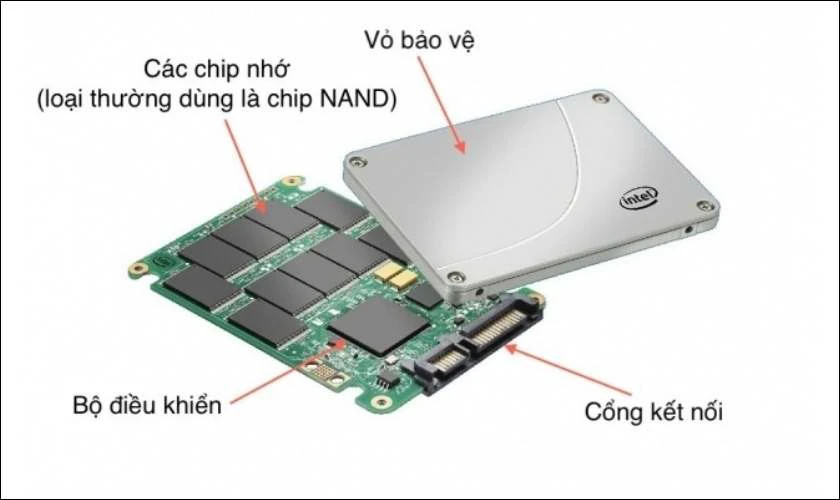Cấu tạo của ổ cứng SSD là gì?