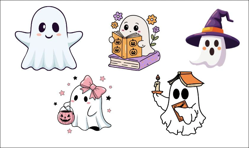 Sticker Halloween trên điện thoại, máy tính