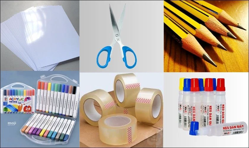 Chuẩn bị dụng cụ làm sticker