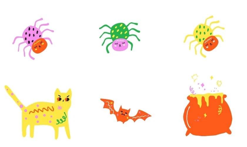 Sticker Halloween cho bé