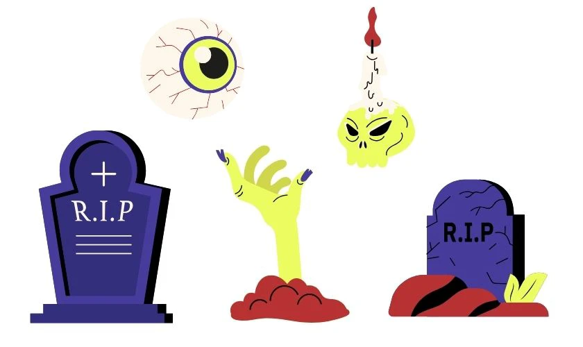 Sticker Halloween ám ảnh