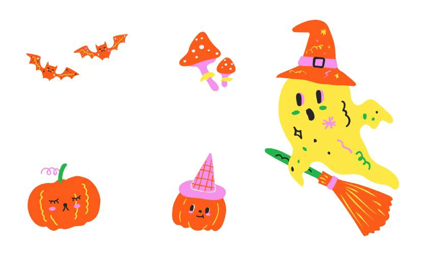 Sticker Halloween đáng yêu