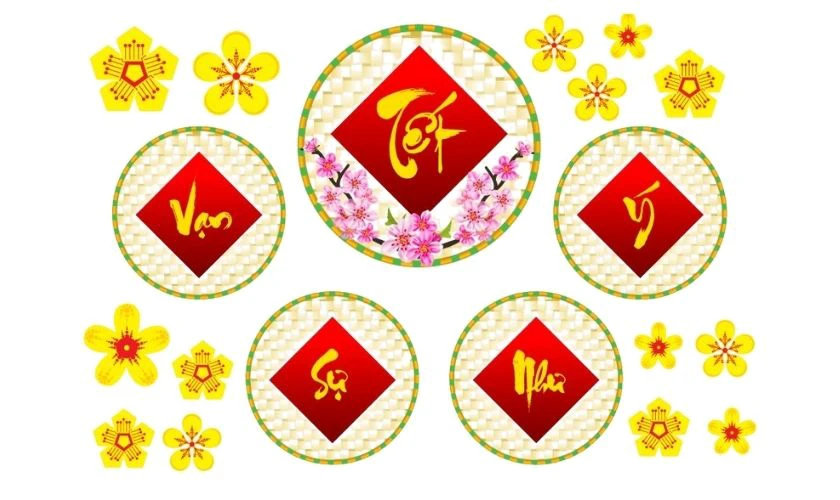 Sticker chủ đề lời chúc